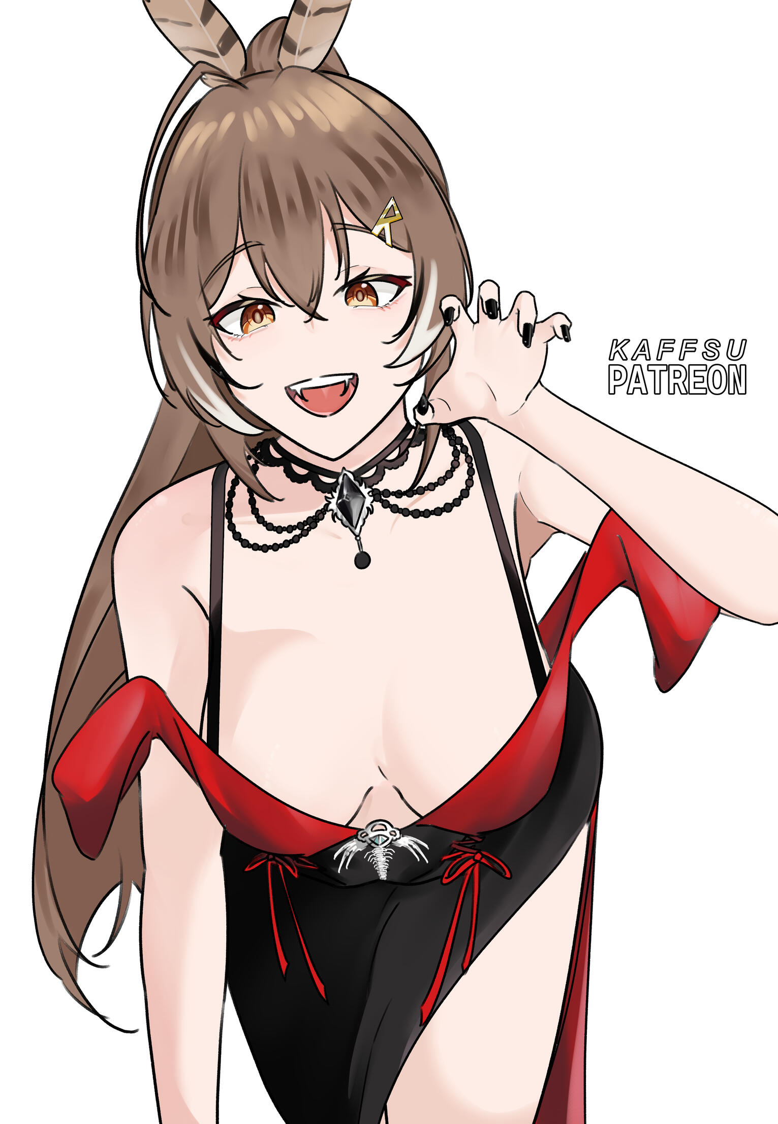 Untitled Drawing of Hakos Baelz from Hololive EN Promise from the back