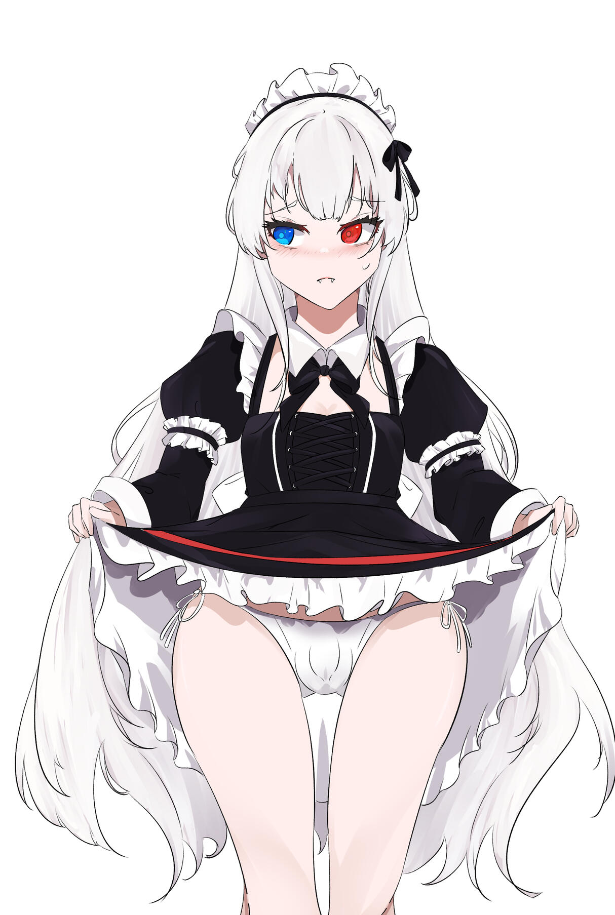 Original character design of a male maid.